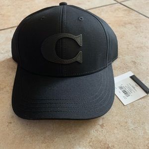 Brand new Coach black Varsity “C” cap